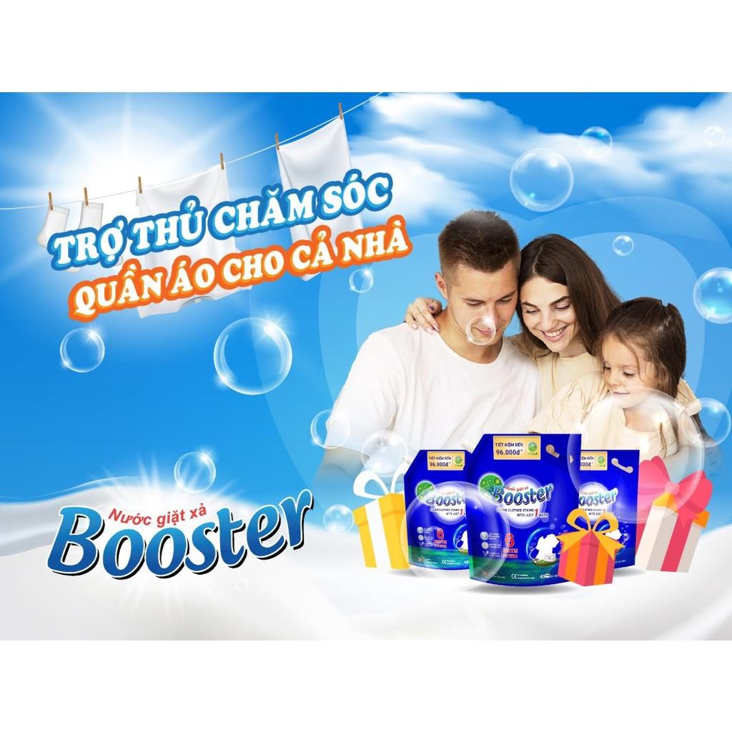 Nước giặt xả Booster 3,7L 2022 (túi) hàng xuất khẩu Nhật Bản, Châu Âu (hương hoa thiên nhiên) thương hiệu S việt SVAAB