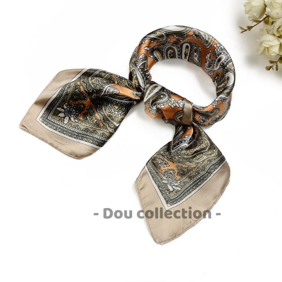 Khăn Bandana EXO  Cao Cấp Họa Tiết Thổ Cẩm Chất Lụa Satin - 60x60cm - Mã B007
