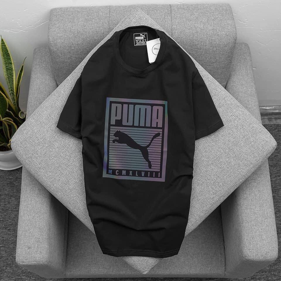 Áo thun cổ tròn- Áo phông in hình phản quang PM Cotton CVC kháng khuẩn khử mùi - 3 màu unisex nam nữ