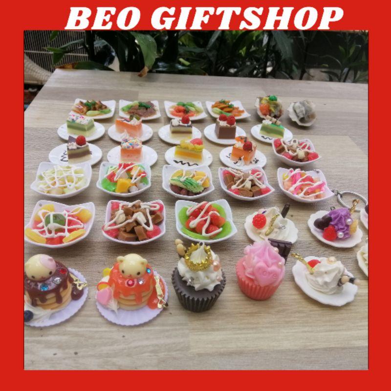 Móc khóa BÁNH KEM NHIỀU MẪU
