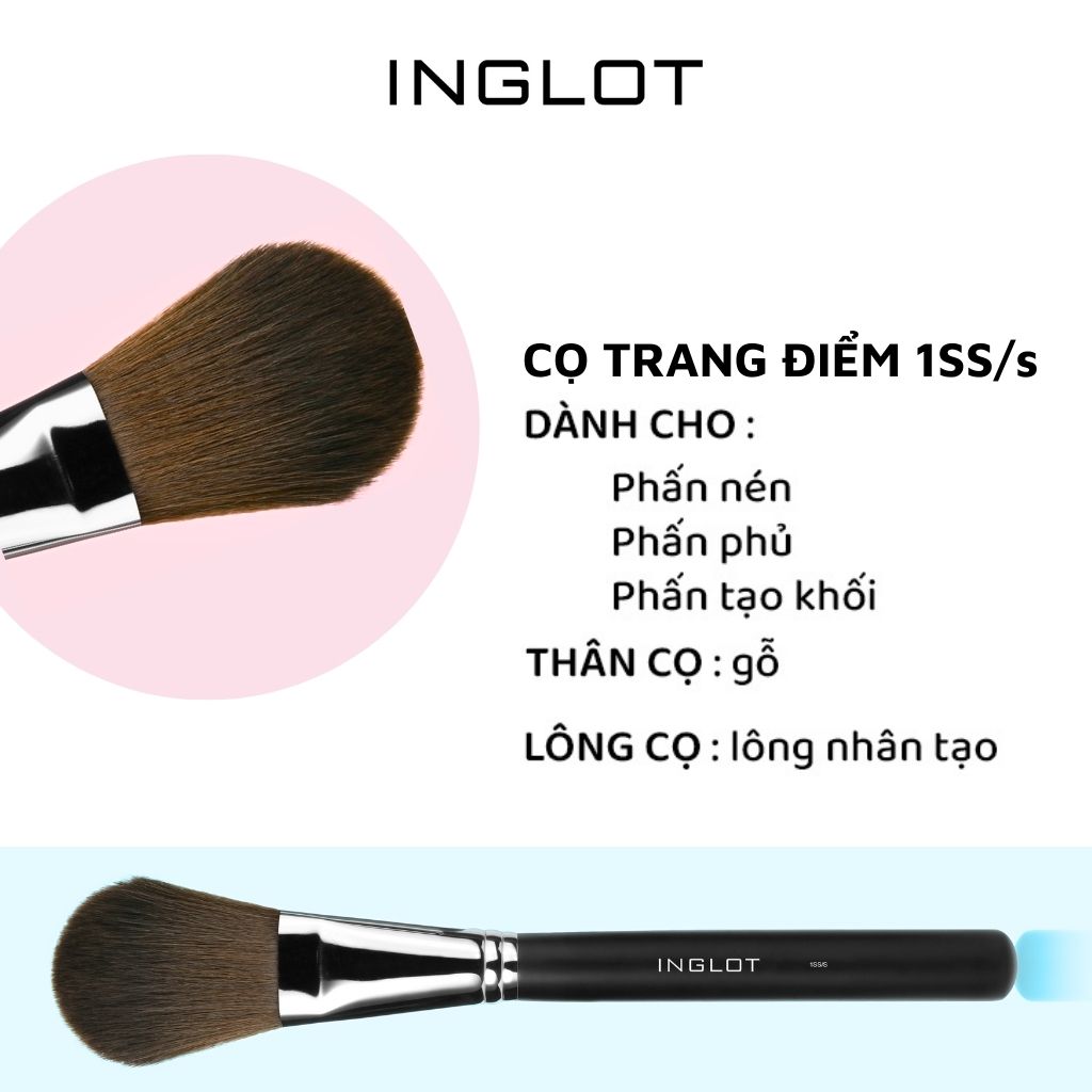 Bộ trang điểm má hồng, bắt sáng, tạo khối 3in1 Face Palette + Cọ trang điểm mặt Makeup Brush 1Ss/s - Inglot