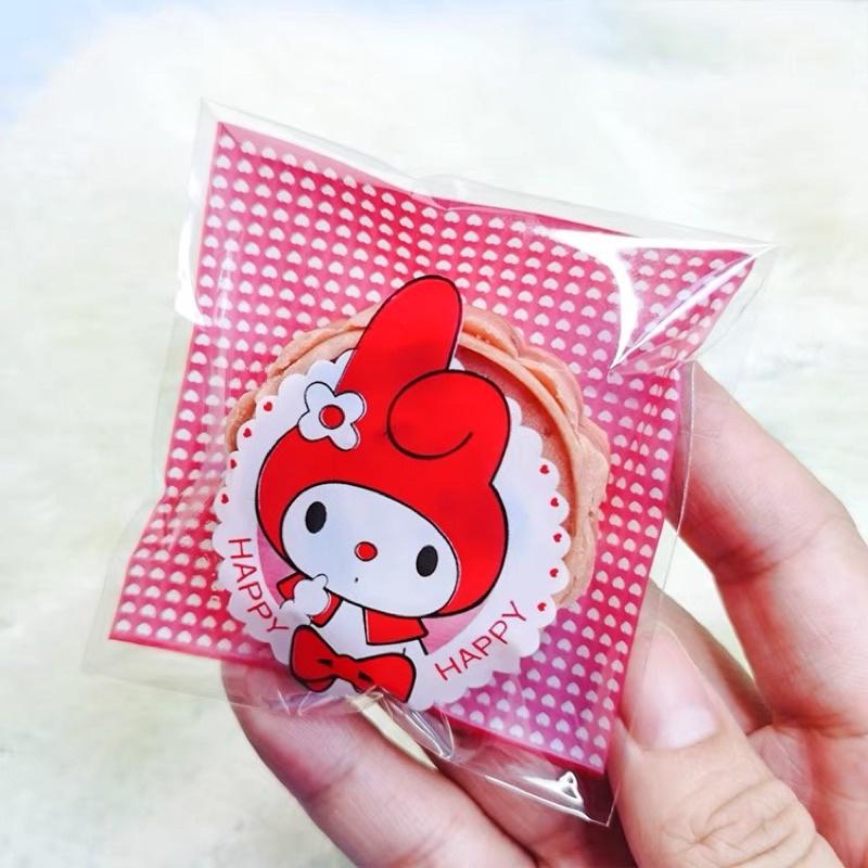 Túi gói quà bánh nilong, đựng sticker kích thước 10x10