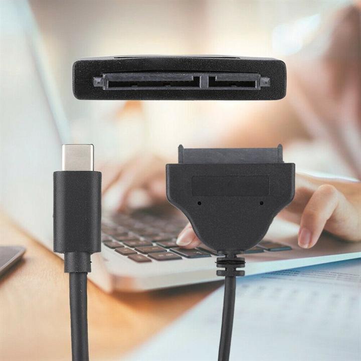 Cáp chuyển đổi USB Type-C to Sata cao cấp Tặng đèn LED