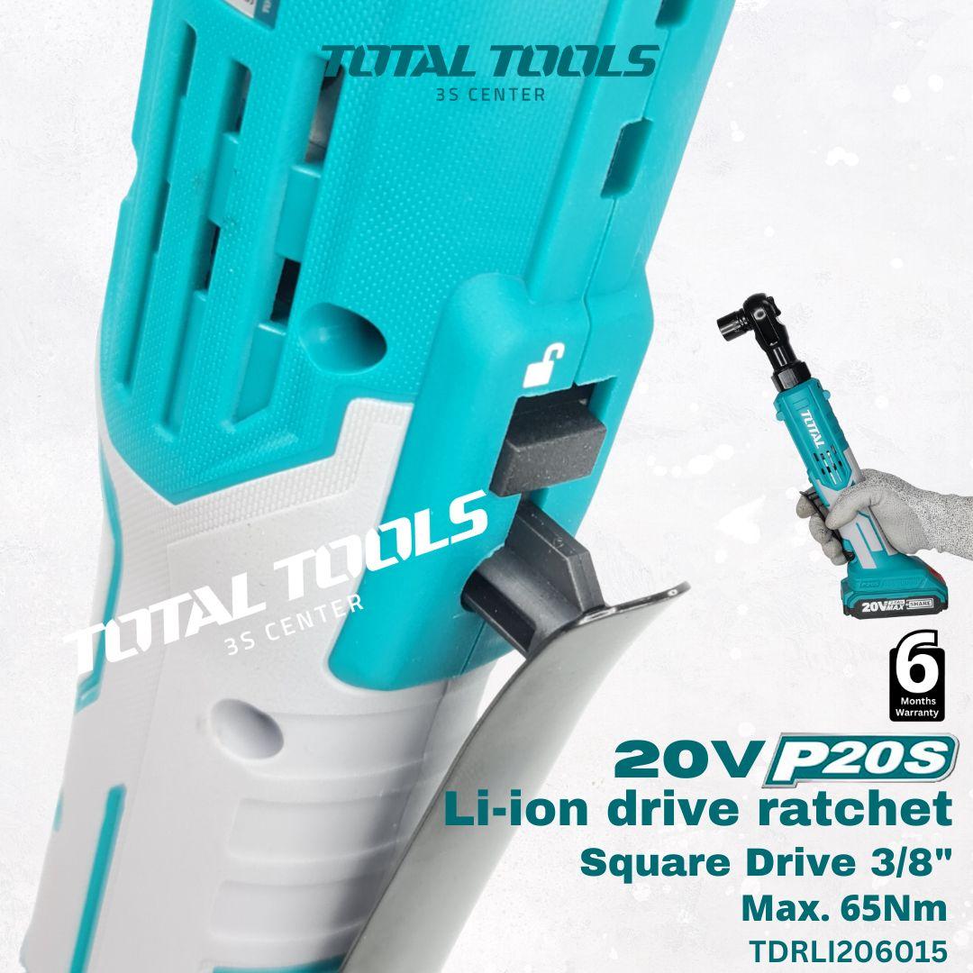 MÁY BẮN BULONG GÓC DÙNG PIN LITHIUM 20V TOTAL TDRLI206015 - HÀNG CHÍNH HÃNG