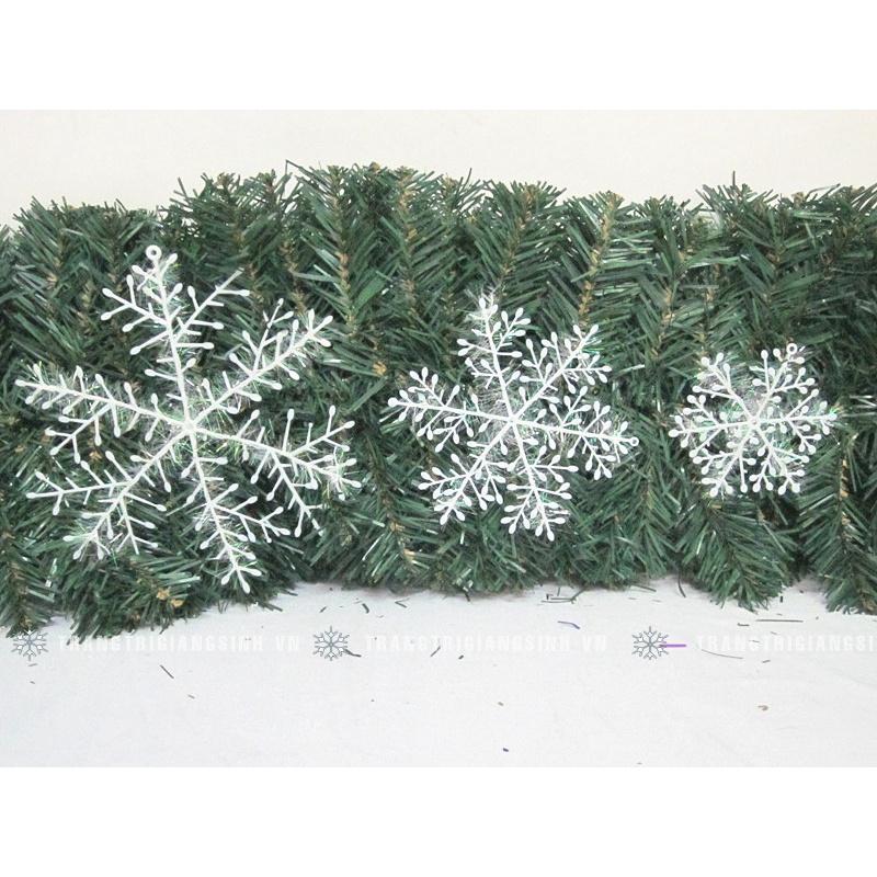 BÔNG TUYẾT TRANG TRÍ NOEL , BÔNG TUYẾT TREO CÂY, BÔNG TUYẾT DÁN KÍNH