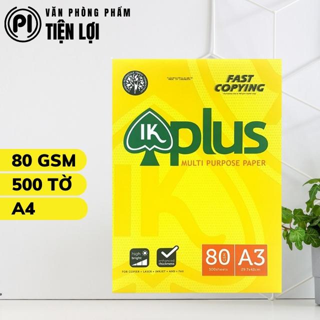 Giấy in A4 IK Plus - Định lượng 80 gsm 500 tờ