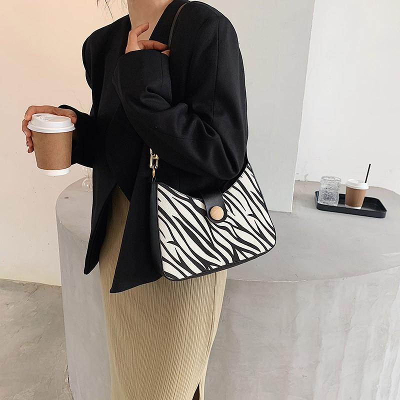 Túi Xách Đeo Vai Túi Nữ Thời Trang Thu Đông Họa Tiết HOUNDSTOOTH & Ngựa Vằn Sành Điệu - Mã XT007