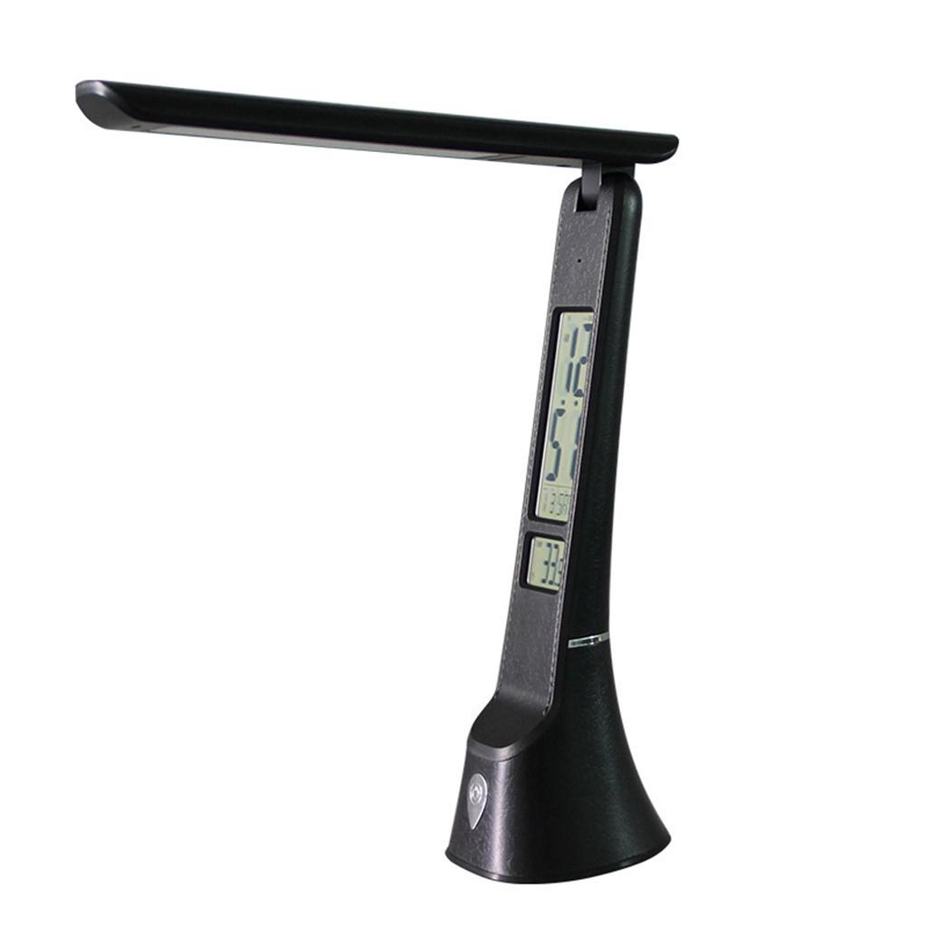 LED Desk Lamp Stepless Dimmable Folding Reading Light for Home Office White