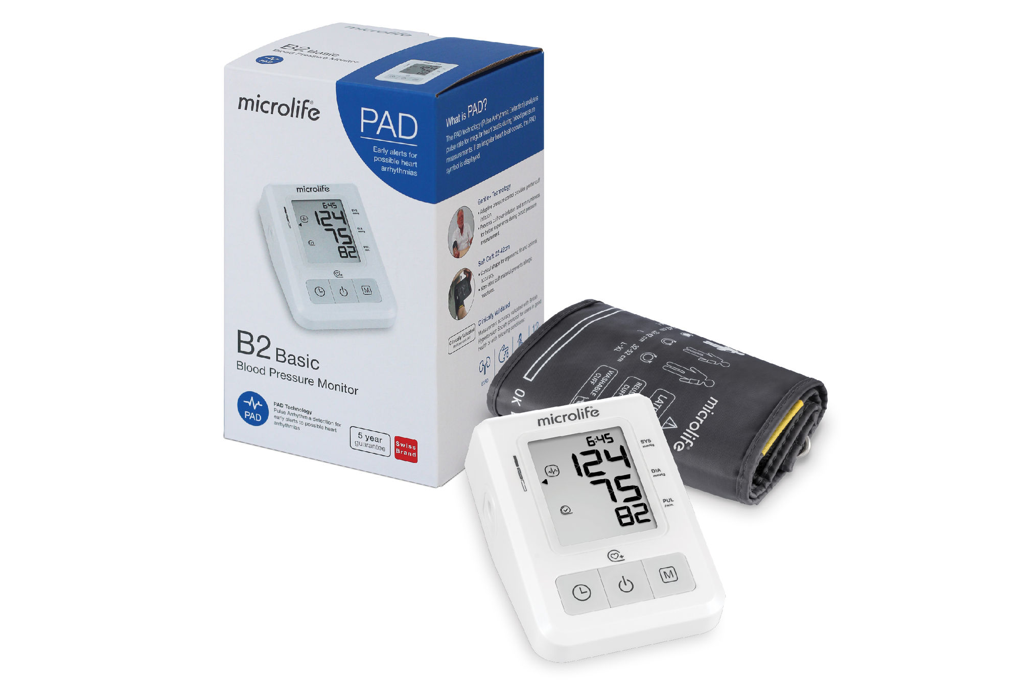 Máy đo huyết áp điện tử Microlife B2 BASIC Hàng chính hãng