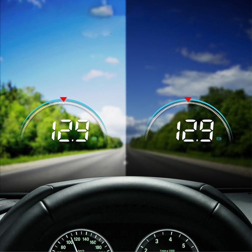 Hình ảnh Thiết bị hiển thị và cảnh báo tốc độ hắt kính lái xe ô tô Hud M8 - OBD 2, dùng được cho đa phần các loại xe (BH 6 tháng)