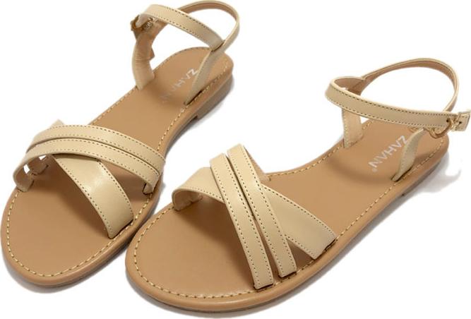 Sandal ZAHAN bệt, quai chéo, SDZA03