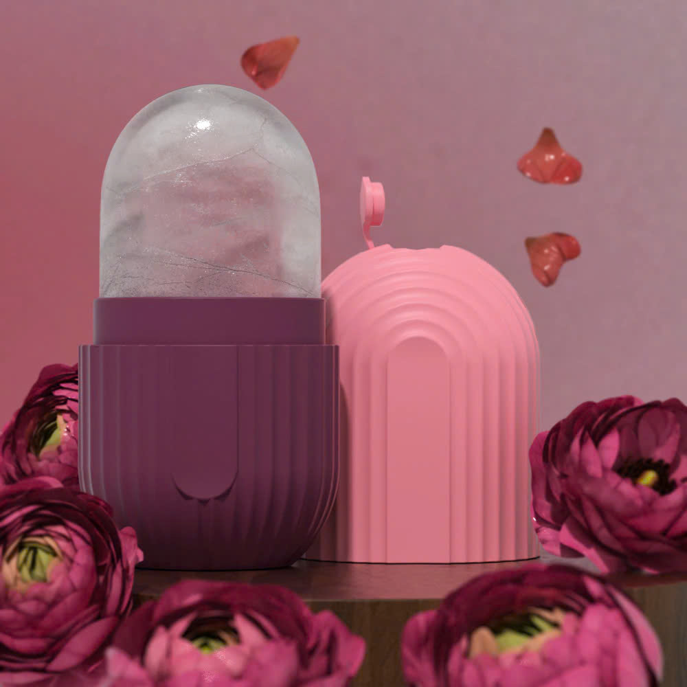 Máy Massage Mặt Làm Đẹp Da Lạnh ICE Giúp Nâng Cơ Mặt, Rửa Sạch Sâu, Tăng Cường Hấp Thụ Tinh Chất Dưỡng Da Kèm Massage Mắt Loại Quầng Thâm