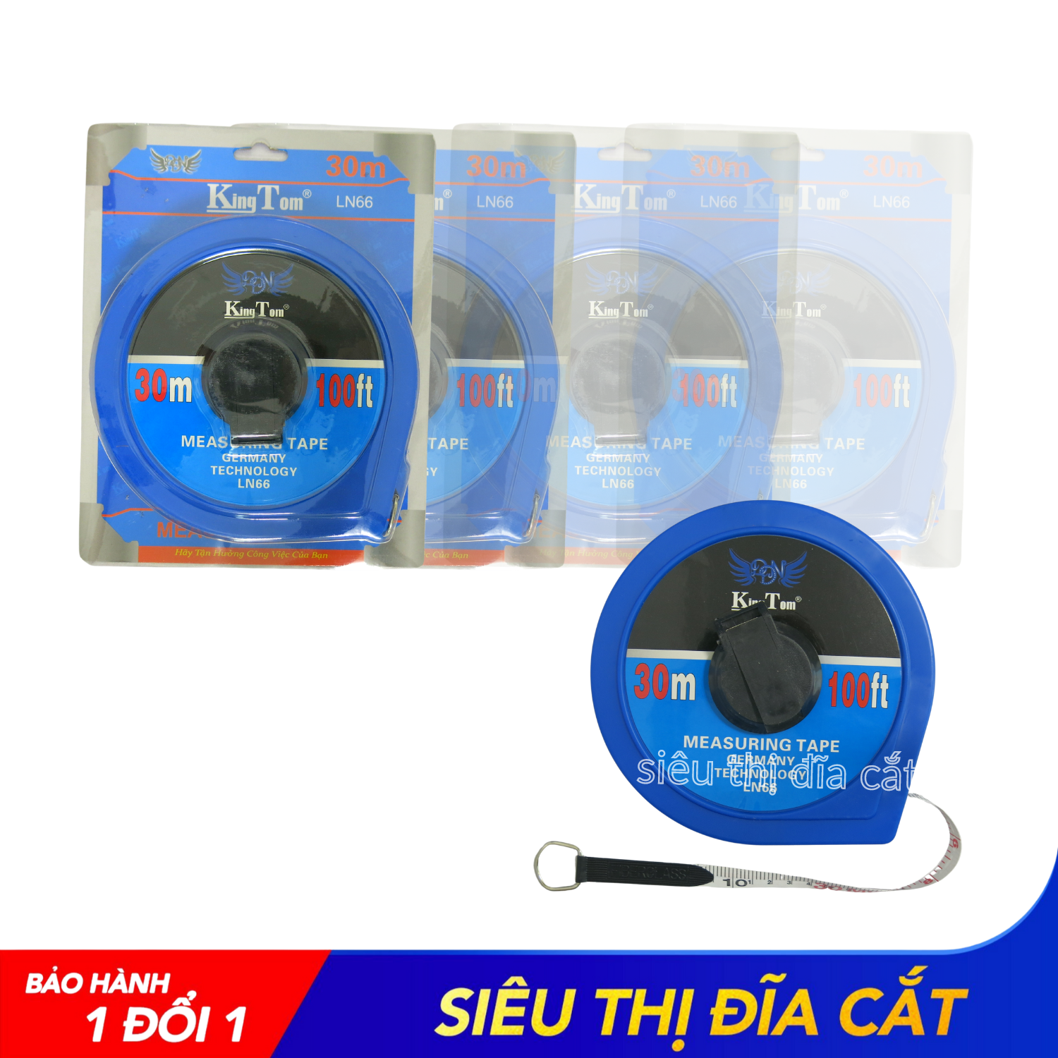 Thước Cuộn KingTom 30 Mét - Sản Phẩm Chính Hãng Cao Cấp