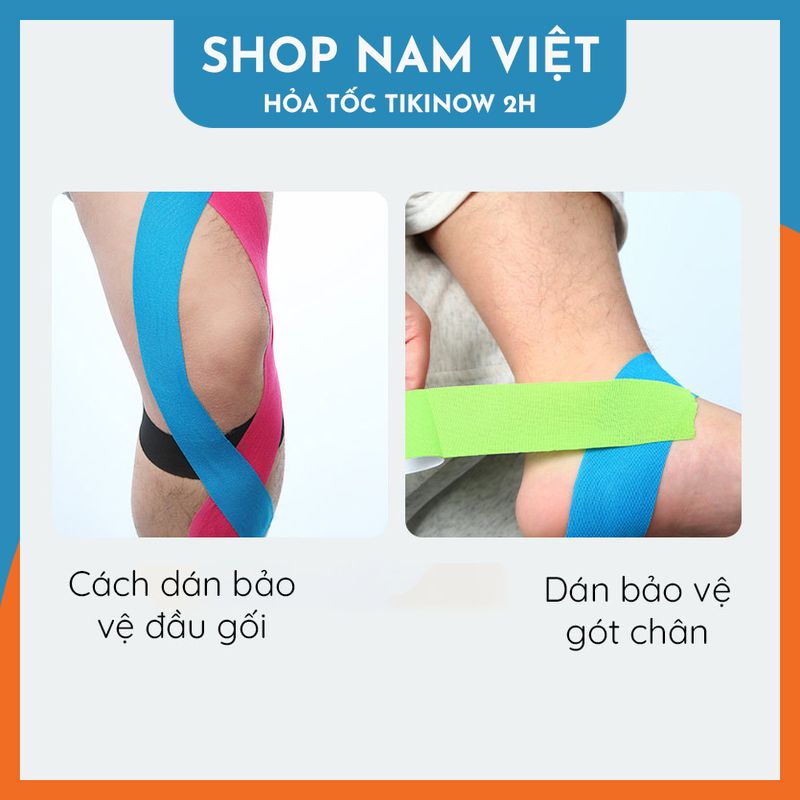 Băng Keo Thể Thao Chất Thun Co Giãn Hỗ Trợ Cơ Bắp, Khớp (Kinesiology Tape)