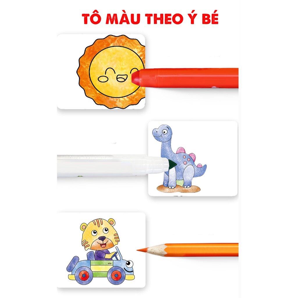 TRANH CUỘN TÔ MÀU COLORING ROLL DÀI 3M, CÓ THỂ CẮT DÁN LÀM STICKER CỰC THÚ VỊ GIÚP TĂNG NHẬN THỨC CHO BÉ