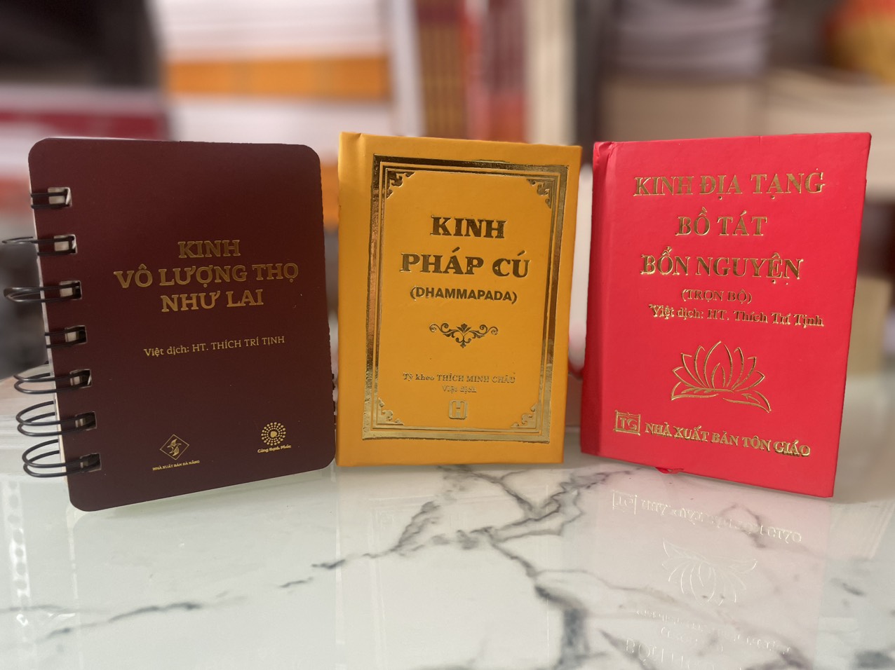 Combo 3 cuốn - Kinh Địa Tạng, Kinh Vô Lượng Thọ, Kinh Pháp Cú - Khổ mini