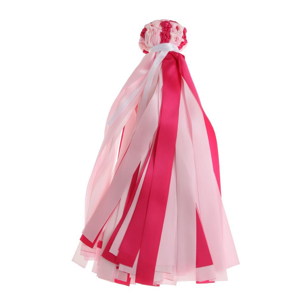 Wedding Satin Ribbon Bunting Banner Tassel Garland Wedding Decor