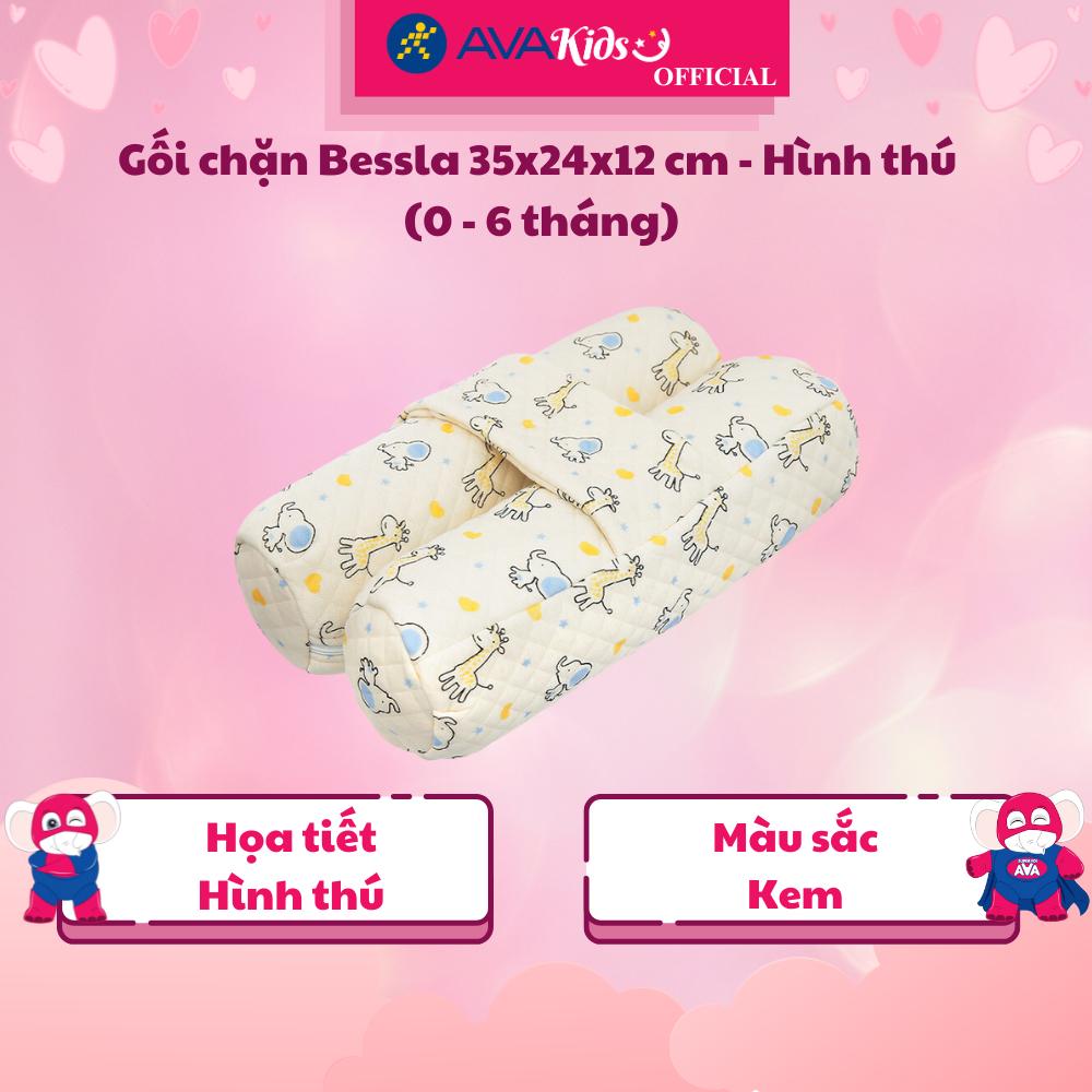 Gối chặn Bessla 35x24x12 cm - Hình thú (0 - 6 tháng) - Hàng Chính Hãng