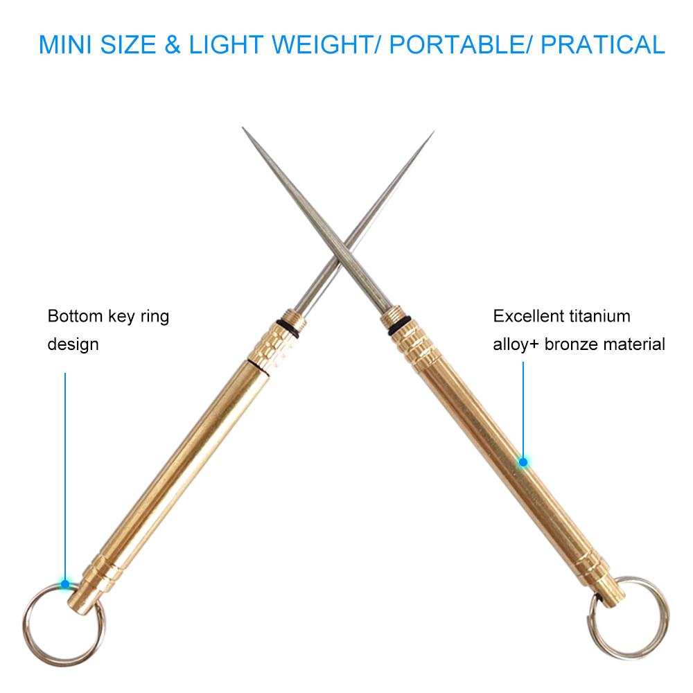 Bộ tăm cầm tay bằng hợp kim đồng thau Titan