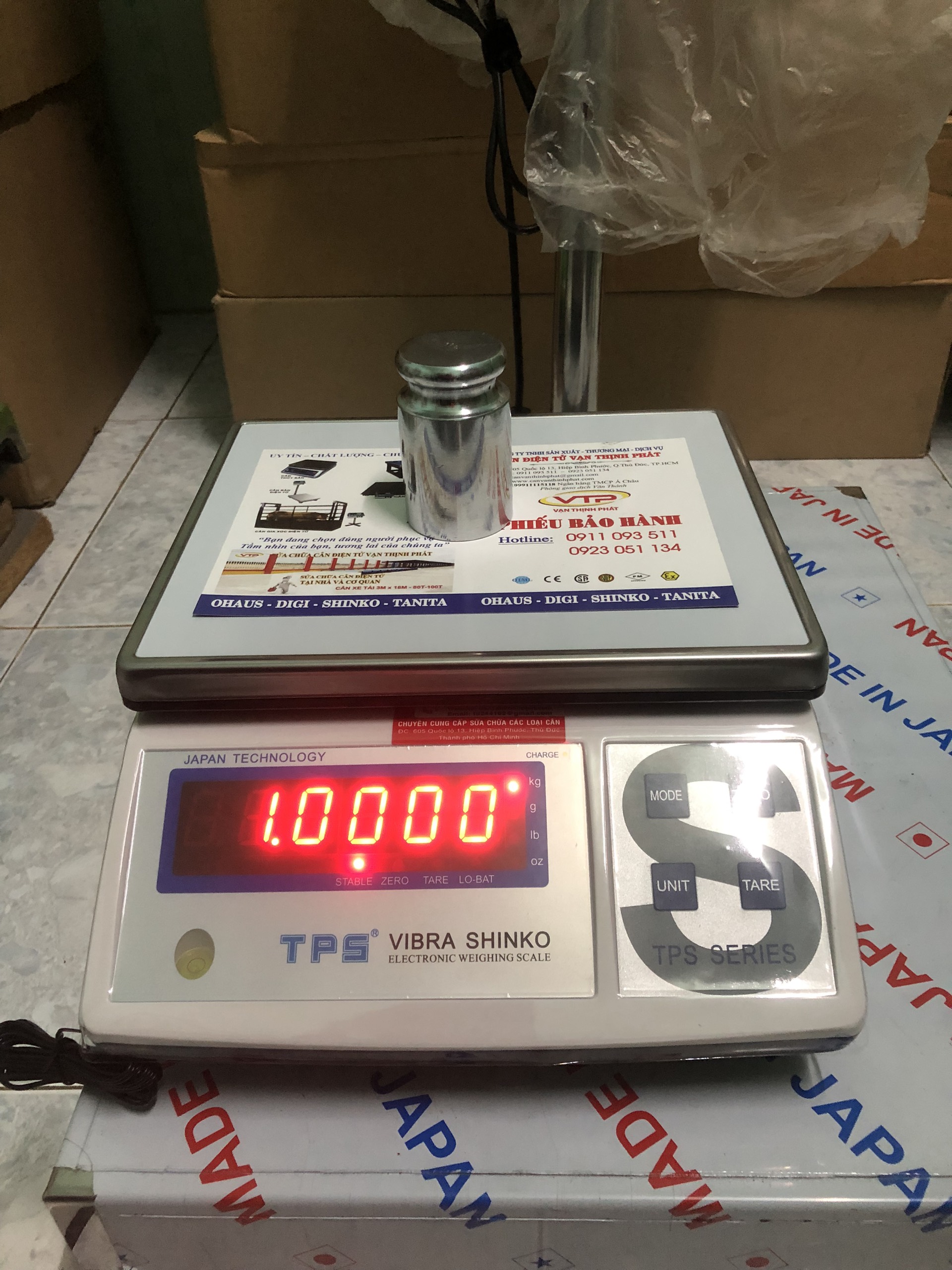 Cân Điện Tử VIBRA SHIKO TPS 30 KG 1G