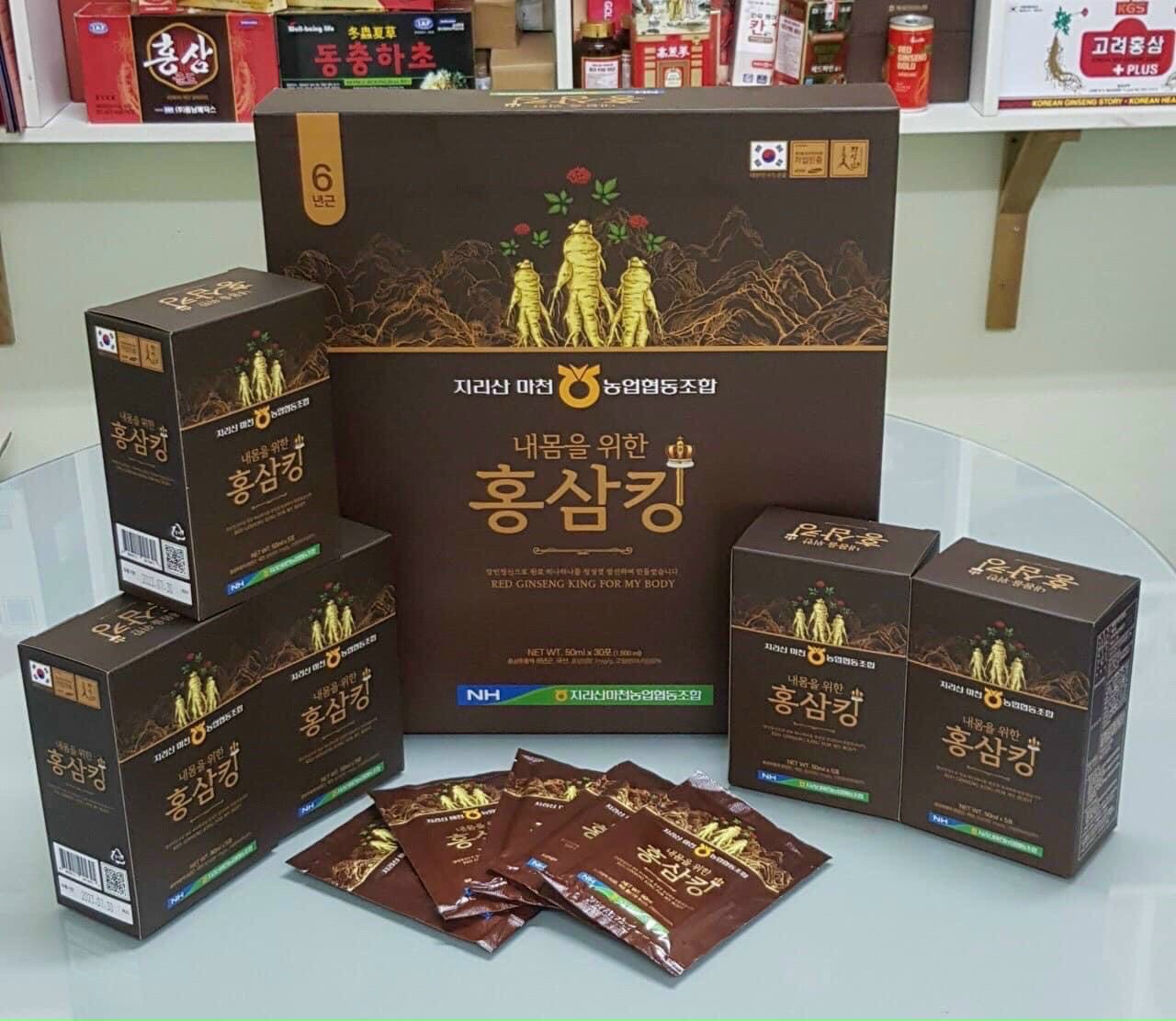 Nước Hồng Sâm Hàn Quốc - Red Ginseng King For My Body Hộp 30 gói x 50ml