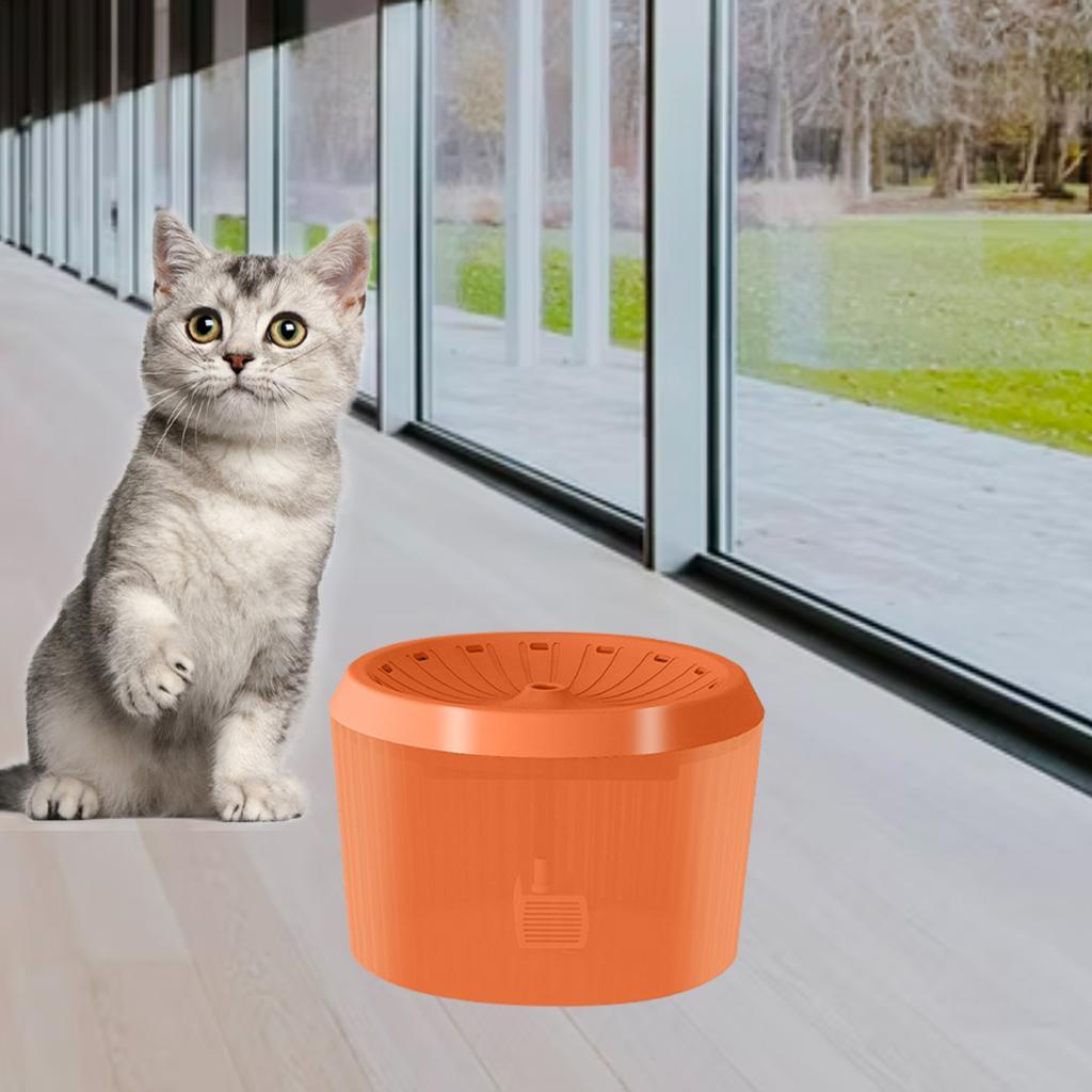 67oz Pet Water Fountain Dispenser Slient Feeder USB Dog Cat Bowl Drinking
