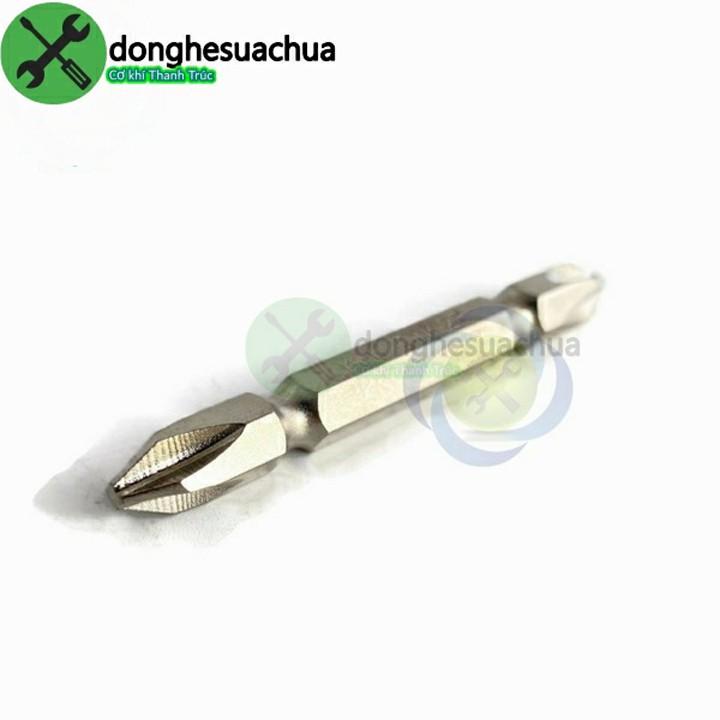 Mũi vít hai đầu bake PH2 Kingtony 136502P dài 65mm