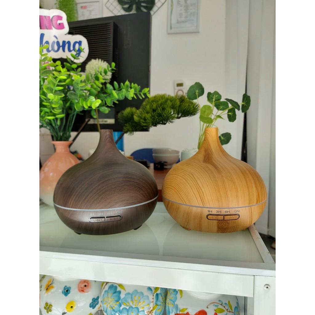Máy khuếch tán phun sương tinh dầu bí ngô I có cuốn 500ml có điều khiển kèm tinh dầu I