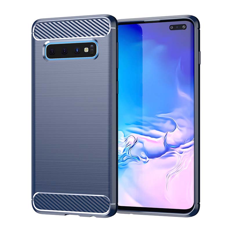 Ốp lưng chống sốc dành cho SamSung Galaxy 10 5G vân sợi Carbon