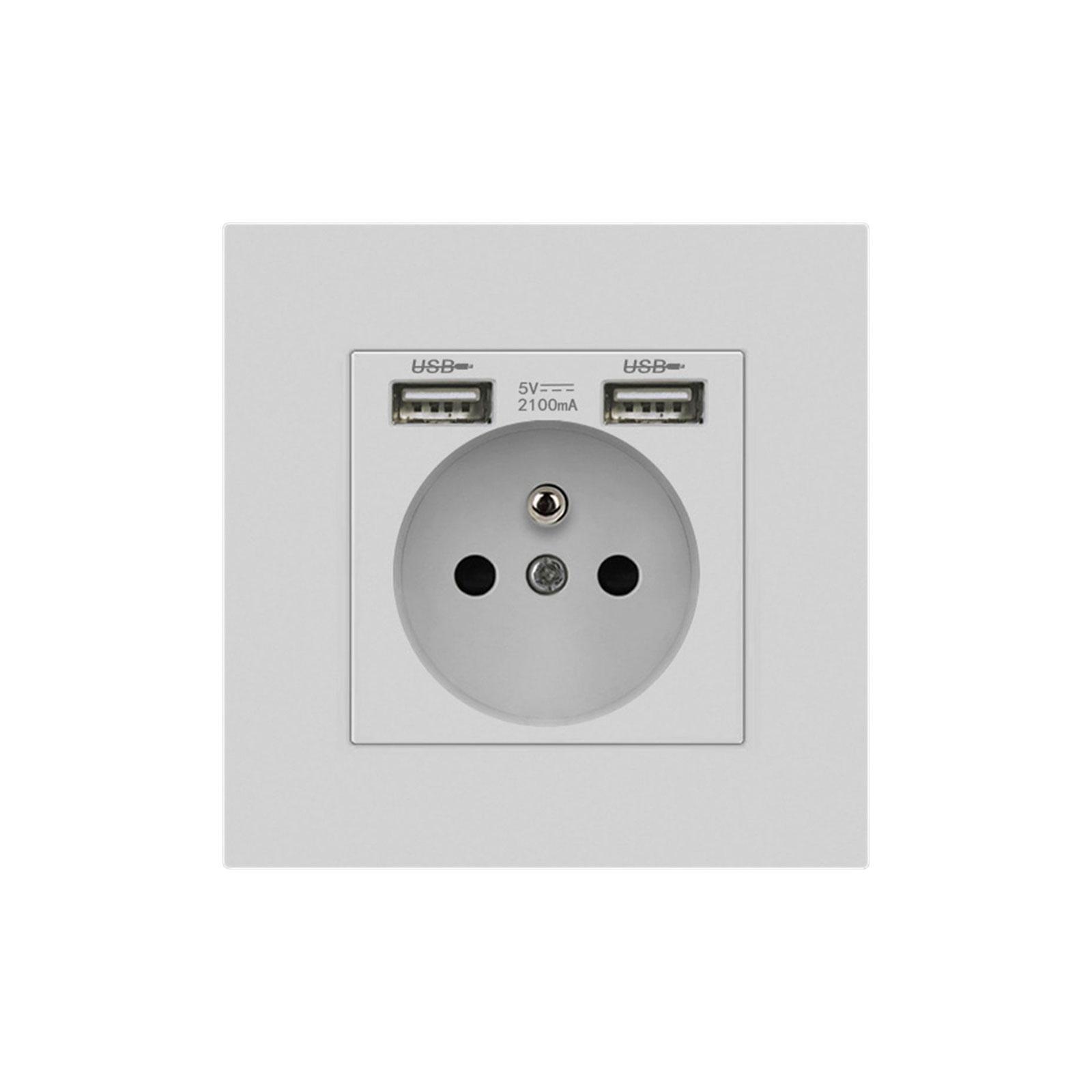 Wall USB Power Socket Charging Port Socket with USB for Household Appliances