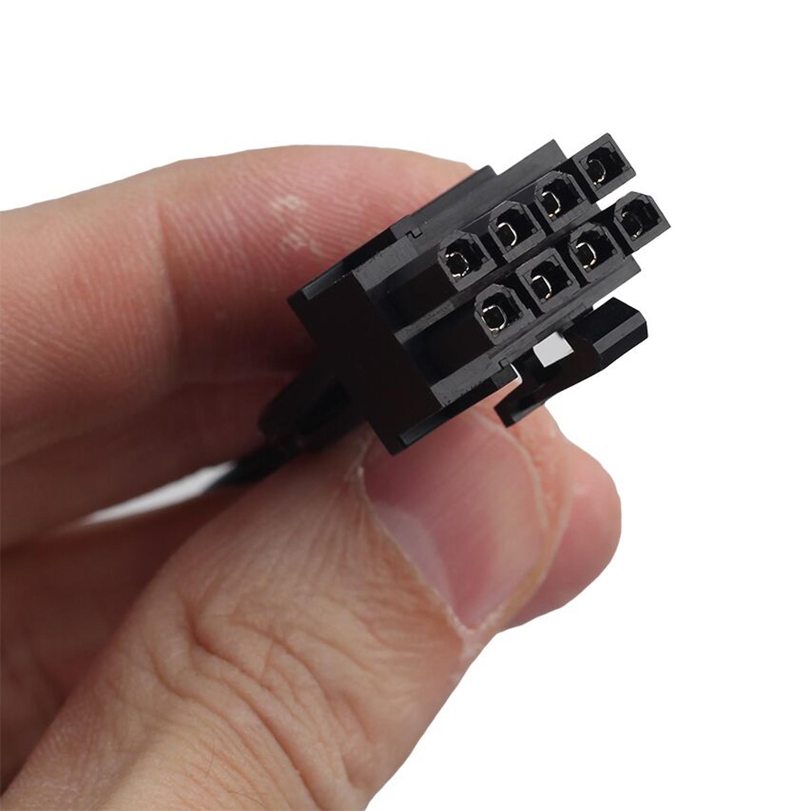 Splitter 11.8inch Extention 8-Pin to Dual 8-Pin  Power Supply Cable PCI Express