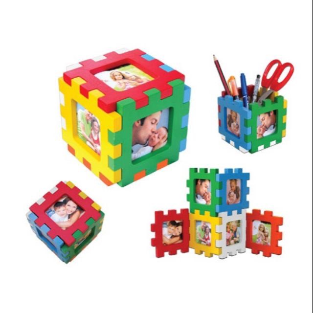 Khung hình ghép 6 mặt bằng gỗ winwintoys - gỗ tự nhiên 100% bền đẹp