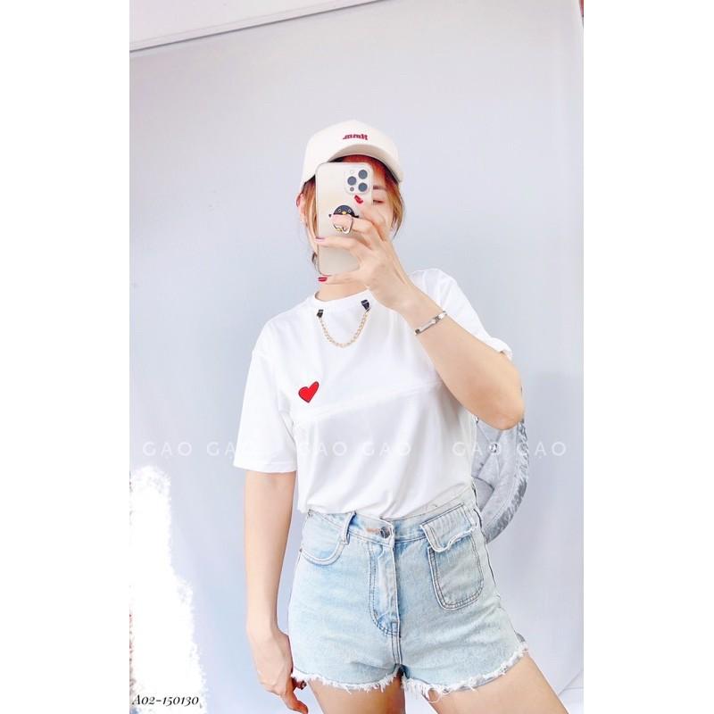 A02 Áo tim xích cho con bú ẢNH THẬT