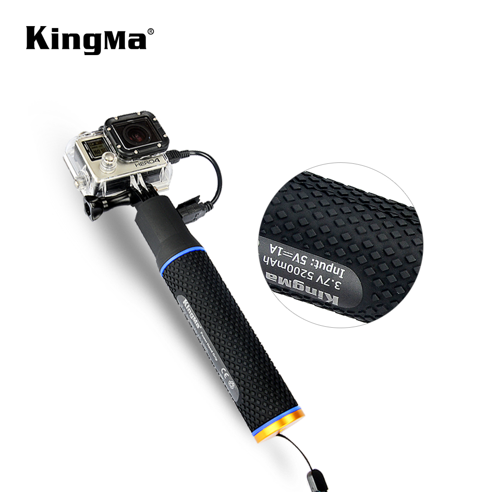 Gậy KINGMA kiêm sạc dự phòng cho máy quay hành động GoPro, Sjcam, Yi Action, Osmo Action