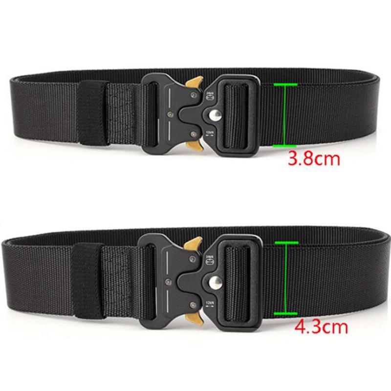 Chiến Thuật Dây Kích Thước Lớn Quân Sự Nylon Web Dây Chịu Lực Nhanh Chóng Phát Hành Khóa Săn Bắn Cho Cắm Trại Huấn Luyện Thắt Lưng Nam