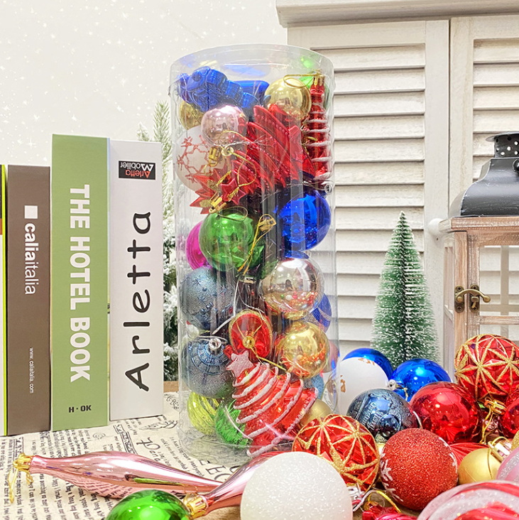 Hộp Châu 30 Món Hỗn Hợp Mẫu E65 Phụ Kiện Trang Trí Cây Thông Giáng Sinh Trang Trí Noel