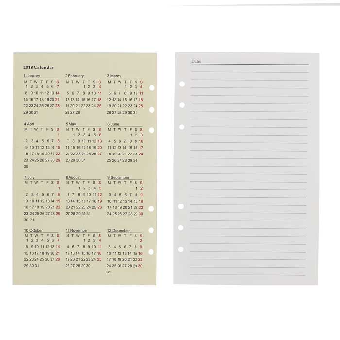 Ruột Sổ Còng Kẻ Hàng 13x21cm Bettino Writing Paper RN-046 Giấy Kem Vàng Ngà 80gsm Size 130x210mm