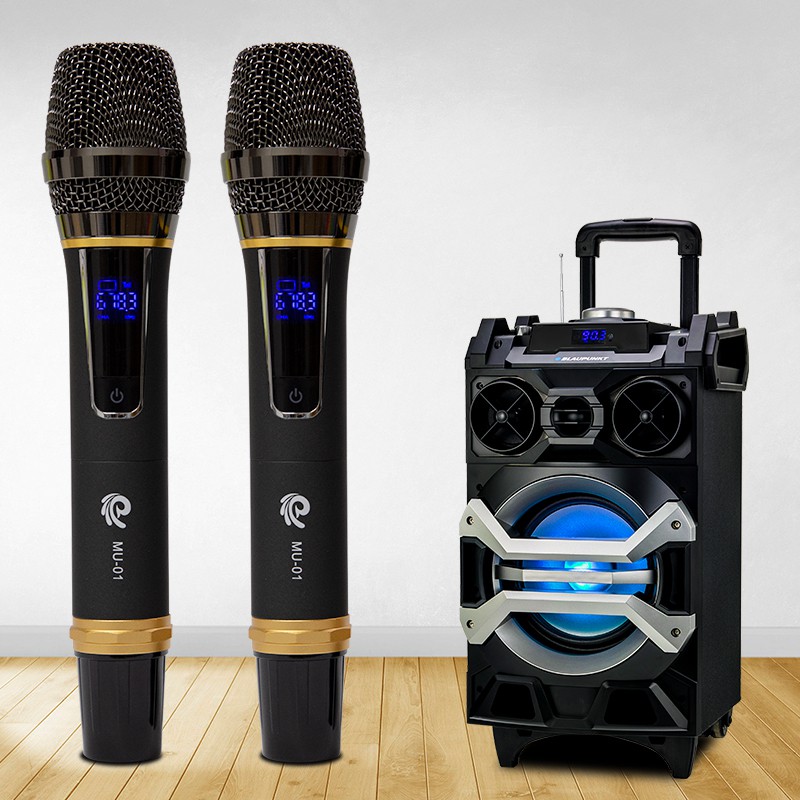 Bộ Micro Không Dây - MIC Hát Karaoke MU01 (02 MIC) - Chuyên Dành Cho Mọi Loa Kéo, Âm Ly - Tần Số 50, Hát Nhẹ Và Êm - Phù Hợp Cho Những Bữa Tiệc Dã Ngoại - Hàng Chính hãng