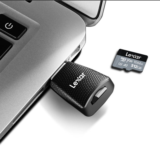 Đầu đọc thẻ nhớ Lexar LRW330U microSD USB 3.2 Type A Gen 1, Tốc độ đọc 170Mb/s - Hàng chính hãng