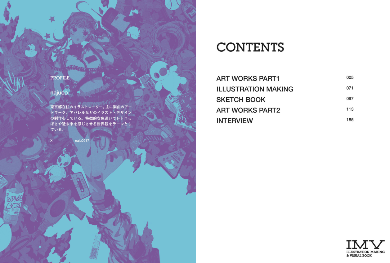 Sách ngoại văn: LUCKY najuco作品集 ILLUSTRATION MAKING ＆ VISUAL BOOK - Lucky Najuco Sakuhinshuu Illutration