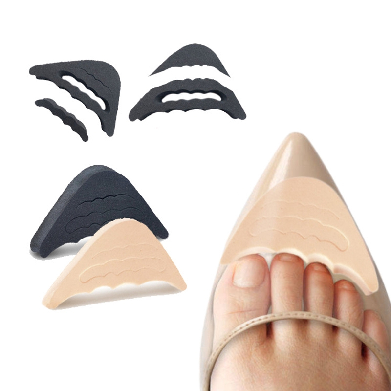2 Miếng Lót Mũi Giày Cao Su Non Đệm Êm Ngón Chân, Giúp Giảm Size Cho Giày Bị Rộng, Chật - Chống Tuột Gót Giày