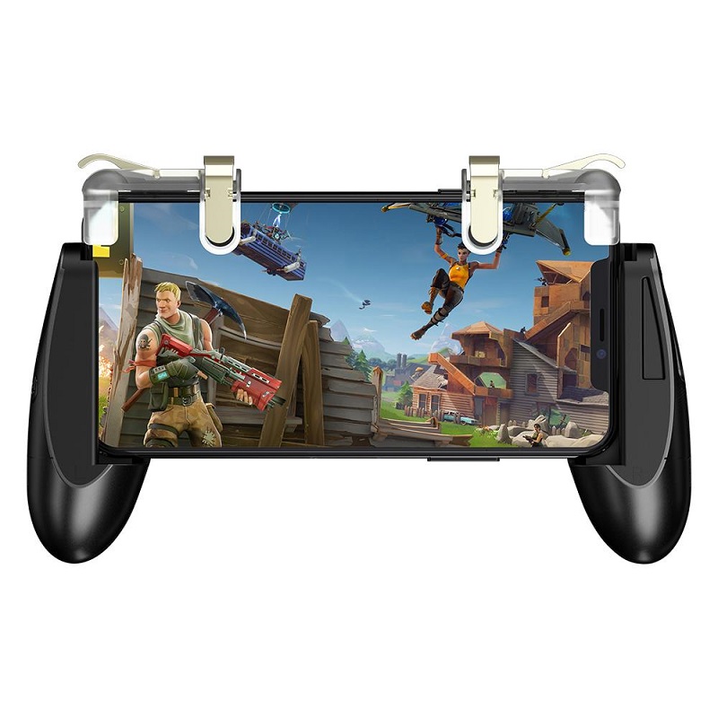 Tay cầm chơi game GameSir F2 Firestick Grip tích hợp nút hỗ trợ bắn G point chơi Pubg Mobile, Rules Of Survival, Liên quân - Hàng chính hãng