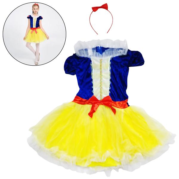 Bộ Váy Công Chúa Bạch Tuyết - Hóa Trang Halloween Bé Gái - Size S - Nuan Nuan LC2186