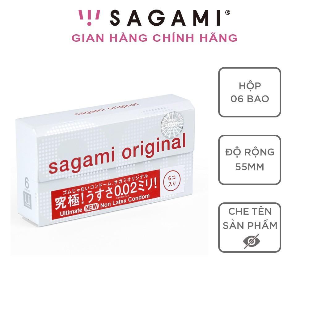 Hình ảnh Bao cao su Sagami 002 - Siêu mỏng - Non Latex - Hộp 6 chiếc