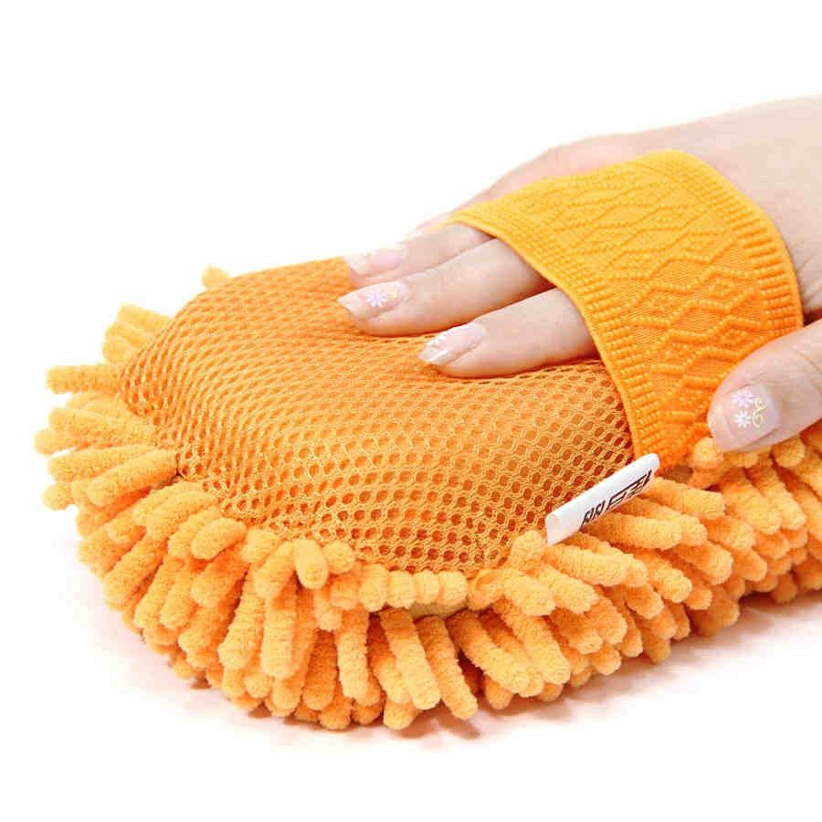 Miếng san hô rửa xe Microfiber siêu mịn tiện dụng (màu sắc ngẫu nhiên)