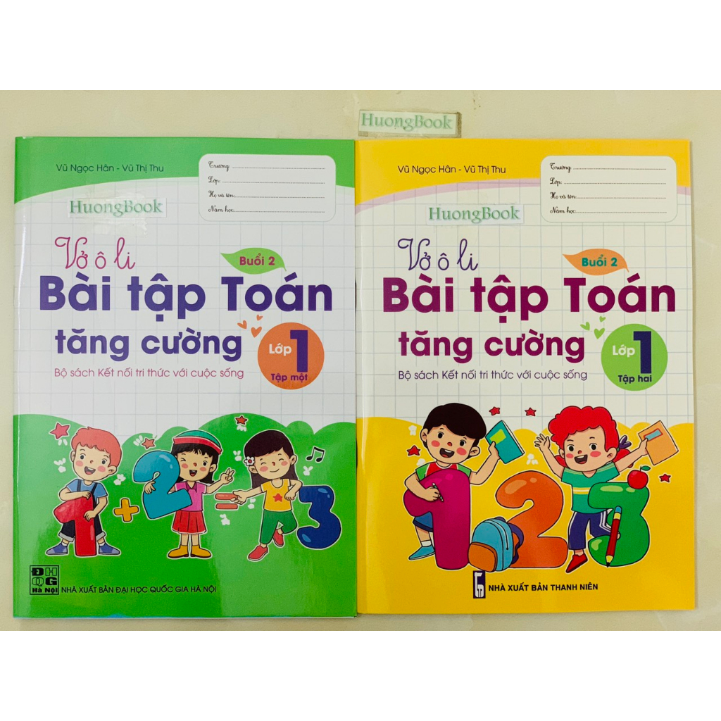 Sách - Vở Ô Li Bài Tập Toán Tăng Cường lớp 1 - tập 1