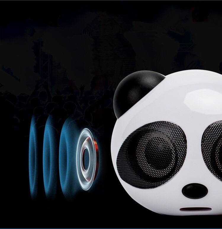 Loa nghe nhạc hình gấu trúc ngộ nghĩnh,Loa máy tính mini gấu trúc Panda để bàn cao cấp âm thanh chuẩn stereo chất lượng