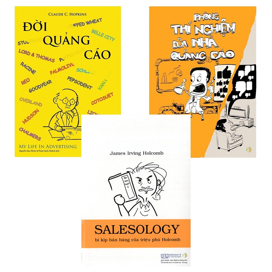 Combo Bí Kíp Quảng Cáo Bán Hàng: Salesology, Phòng Thí Nghiệm Của Nhà Quảng Cáo, Đời Quảng Cáo