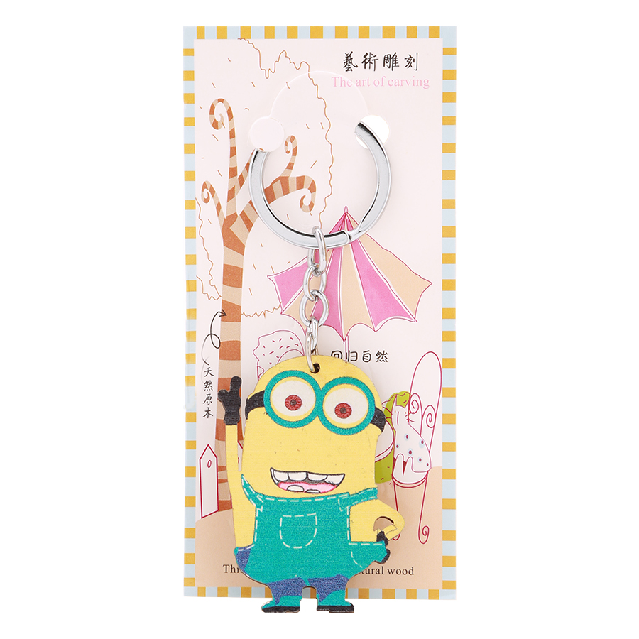 Móc Khóa Gỗ Hình Minion
