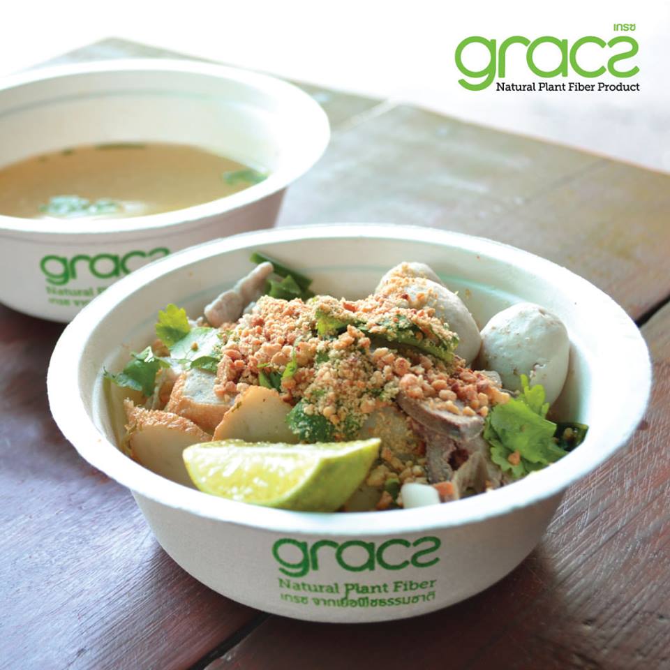 Chén giấy bã mía Thái Lan 350ml - thương hiệu Gracz